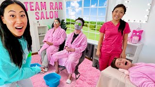 I BUILT A BEAUTY SALON AT THE TEAM RAR HOUSE [upl. by Agiaf140]