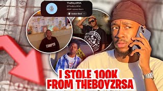 I STOLE 100K FROM TheBoyzRSA [upl. by Wakerly]