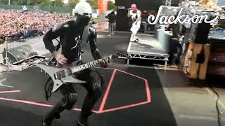 Limp Bizkits Wes Borland at Sonisphere  Jackson Live  Jackson Guitars [upl. by Kimitri56]