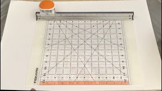 Fiskars Rotary Ruler Cutter without my big head in the way of the important stuff 😀💕 [upl. by Dhu]