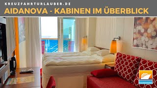 AIDAnova  AIDAcosma  Kabinen im Überblick  AIDA Cruises [upl. by Aranat402]