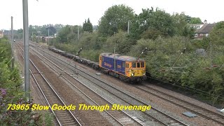 73965 Hauling the 4O65 Peterboro Maint Shed Gbrf to Tonbridge West Yard Gbrf [upl. by Lianna512]