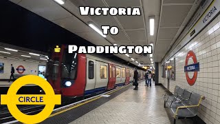 LONDON UNDERGROUND JOURNEY  Victoria to Paddington [upl. by Etem]