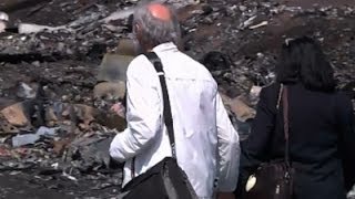 Family of MH17 Victim Pay Respects at Crash Site [upl. by Eiramrebma]