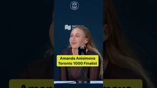 Amanda Anisimova proud after reaching the Toronto Final beating 4 Top 20 players 🎥 WTA DAZN [upl. by Constantin]