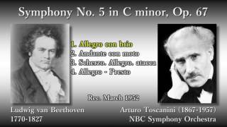 Beethoven Symphony No 5 Toscanini amp NBCso 1952 ベートーヴェン 交響曲第5番 トスカニーニ [upl. by Scarito615]