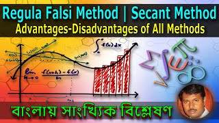 21  Regula Falsi Method  Secant Method  AdvantagesDisadvantages  Numerical Analysis in Bangla [upl. by Aicilaana622]