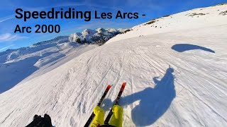 Speedriding Les Arcs  Arc 2000 [upl. by Anauqat]