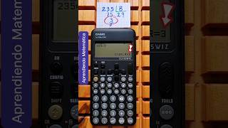 COCIENTE y RESTO de una DIVISIÓN con la CALCULADORA CIENTÍFICA 😎 Casio fx570 LA CW [upl. by Norihs130]