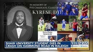 Shaw University student killed another seriously injured in Hammond Road crash [upl. by Atsillak]