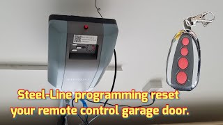 Steel Line Programming reset your remote control garage door [upl. by Wendel426]