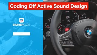 Bimmercode Active Sound Design Coded Off  2021 BMW G80 M3 [upl. by Nyved]