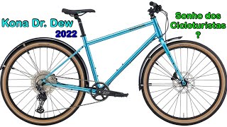 Análise da bicicleta híbrida Kona Dr Dew 2022 bike híbrida importada pra fazer cicloturista sonhar [upl. by Esirtal]