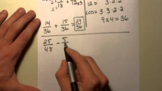 Adding and Subtracting Fractions with Unlike Denominators [upl. by Bridget758]