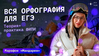 Вся орфография по ФИПИ  ЕГЭ по русскому языку с Верой ЕГЭ Flex [upl. by Odnavres445]