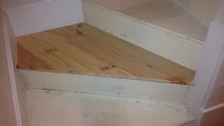 Stair winder tread replacement [upl. by Josy312]