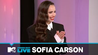 Sofia Carson on her new single “Joke’s On Me”  MTVFreshOut [upl. by Merla]