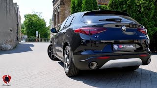 Alfa Romeo Stelvio Veloce z wydechem REMUS Racing catback [upl. by Lacagnia]