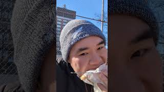 trying the original Chopped Cheese in NYC [upl. by Adlesirhc]