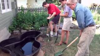 How to Make a Pond with a Preformed Pond Liner [upl. by Milstone196]