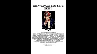 Wilmore Fire Department Recruitment Video 2023 [upl. by Acirfa570]