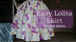 DIY Simple amp Quick Lolita Skirt [upl. by Ynned]