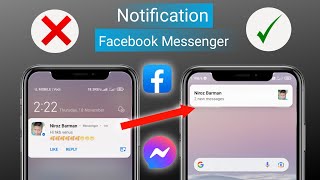 How to hide Facebook Messenger Message Preview notification  Fb messenger notification off [upl. by Leagiba]