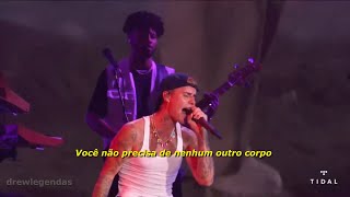 Justin Bieber  Essence Remix ft Wizkid LEGENDADOTRADUÇÃO MadeInAmerica2021 [upl. by Suu]