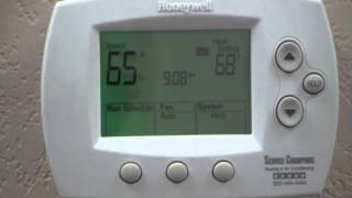 How to set the hold on your thermostat  Livermore heating and air company [upl. by Addi]