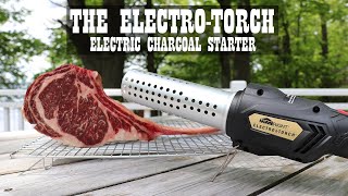 Gear Review ElectroTorch with Reverse Sear Tomahawk Steak [upl. by Ecarg]