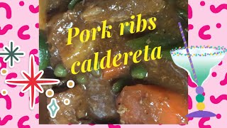 Pork ribs caldereta  pork ribs  caldereta [upl. by Mok]