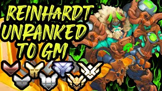 UNRANKED TO GM REINHARDT ONLY EDUCATIONAL [upl. by Ocirema313]