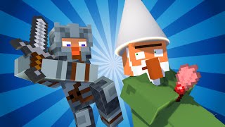 Gnomes VS Knights in Minecraft Minecraft Animation [upl. by Golter]