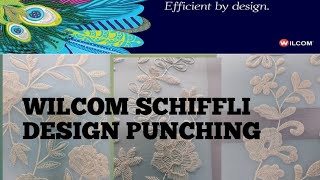 Wilcom Schiffli Design Punching Multi Heads [upl. by Zadack]