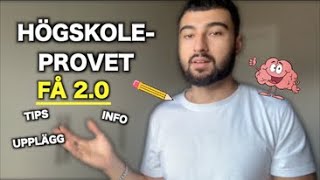 Så skriver du 20 på högskoleprovet [upl. by Ayrb]