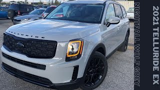 2021 Kia Telluride EX Wolf grey color [upl. by Enellij53]