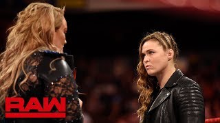 Nia Jax plays mind games with Ronda Rousey Raw May 28 2018 [upl. by Adnerak]