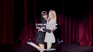 ROSÉ amp LISA  LOVE Lyrics Video [upl. by Amikay223]