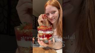 Strawberry Pretzel Salad Parfaits🍓🥨 Recipe on emmasplatecom dessert strawberry dinnerparty [upl. by Alderman]