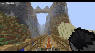 Minecraft Roller Coaster in Creative Mode [upl. by Gardy790]