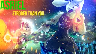 UNDERTALE  STRONGER THAN YOU VER ASRIEL LYRICS  ANIMATIONS [upl. by Aloiv]