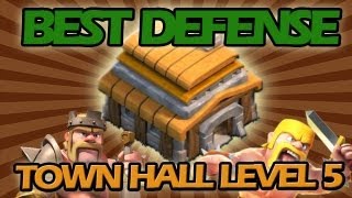 BEST Town Hall Level 5 Defense Strategy for Clash of Clans  Low Level Raiding Strategy [upl. by Nylaras]