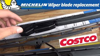 Costco Michelin Wiper Blade installation how to steps testreview [upl. by Ariadne]