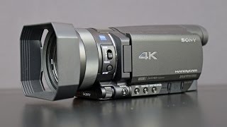 Sony 4K Handycam FDRAX100 Unboxing amp Overview [upl. by Pleione]