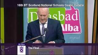 The BT Scotland National Schools Gaelic Debate Final English translation [upl. by Rainer]