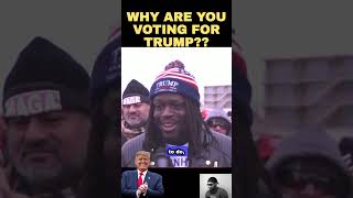 Black Man With Perfect Answer To Why Hes For Trump [upl. by Enerual]