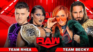 Rhea Ripley amp Dominik Mysterio vs Becky Lynch amp Seth Rollins Full Match WWE Raw Highlights Today [upl. by Katha]