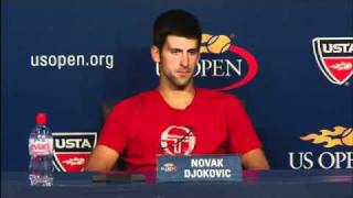 2010 US Open Press Conferences Novak Djokovic First Round [upl. by Briano114]