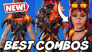 BEST COMBOS FOR NEW MAGMATIC RENEGADE LYNX SKIN  Fortnite [upl. by Selway]