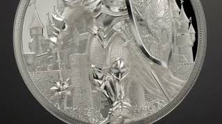 Iron Knight 5 oz silver coin [upl. by Ebneter]